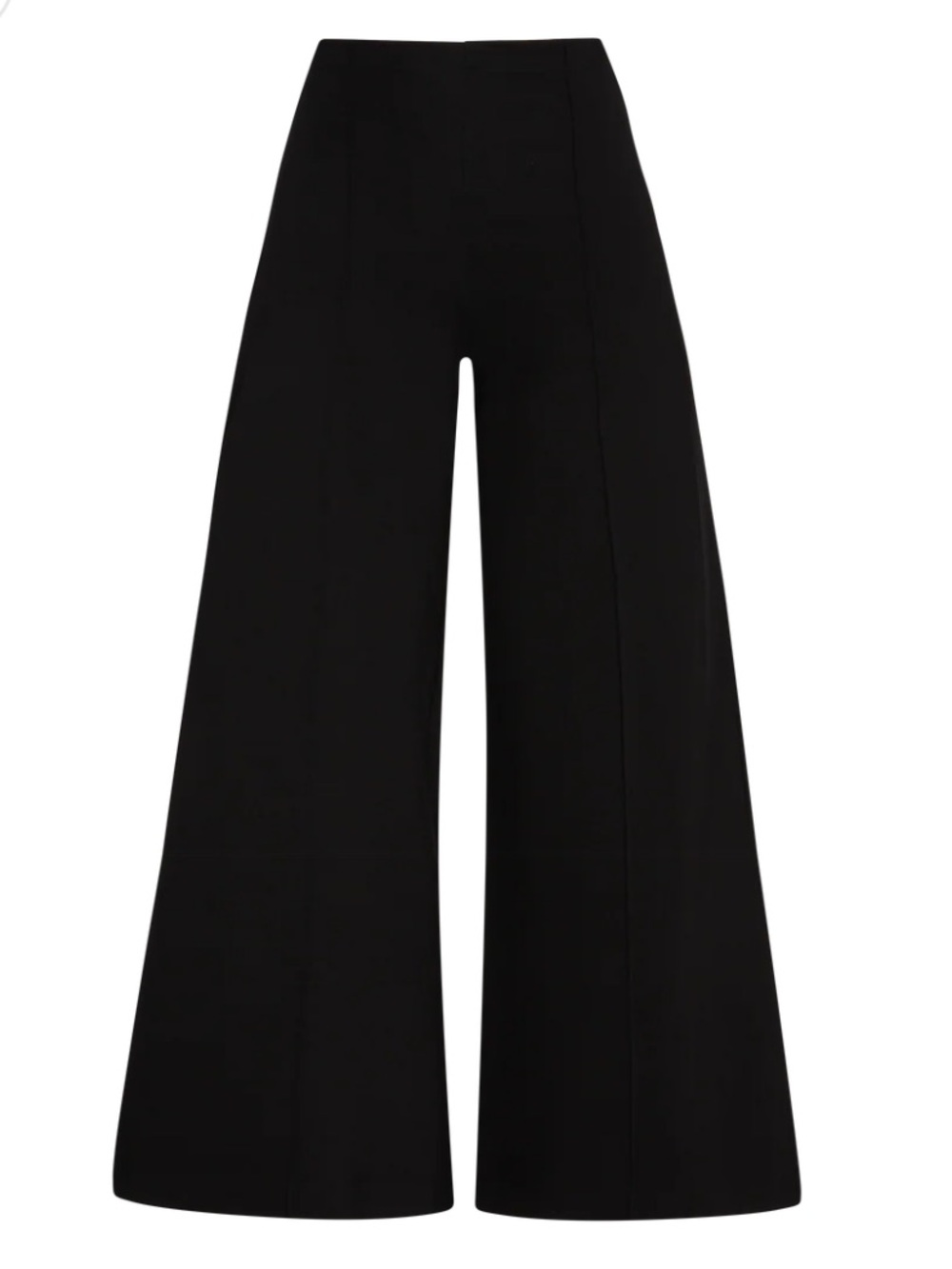 Ripley Rader Black Ponte Knit Cropped Wide Leg Pant Size Medium (3)